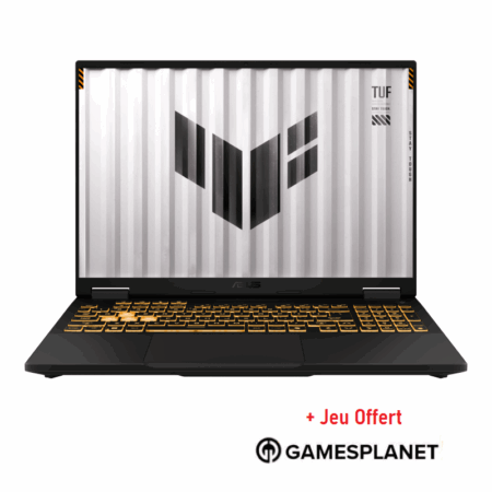 PC Portable Gamer ASUS F16 TUF608JMR-RV026W I7 14è Gén 16Go 1To RTX 5060 8G – Noir – 90NR0NB1-M003M0 Tunisie