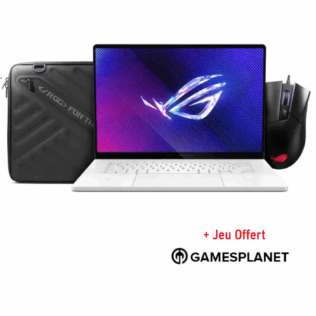 Pc Portable Gamer ASUS ROG Zephyrus G16 GU605MV-QR299W Ultra 9 185H RTX 4060 8Go 32 Go 1 To SSD – Blanc – 90NR0IT2-M00EU0 Tunisie