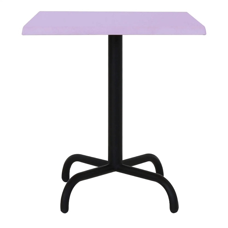Table Bistrot 70×70 Wz Socle Métallique En Tube Rond – Violet – TBIS093