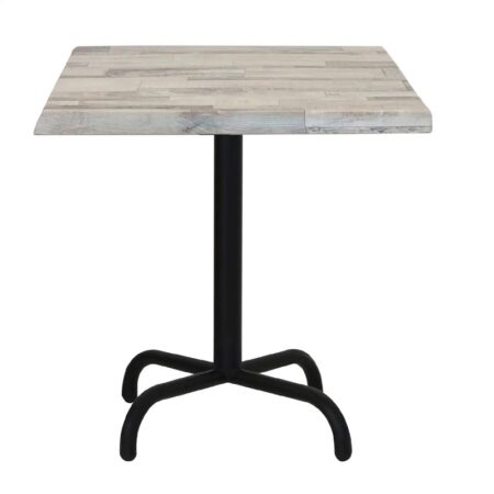 Table Bistrot 70×70 Wz Socle Métallique En Tube Rond – White Block – TBIS093 Tunisie