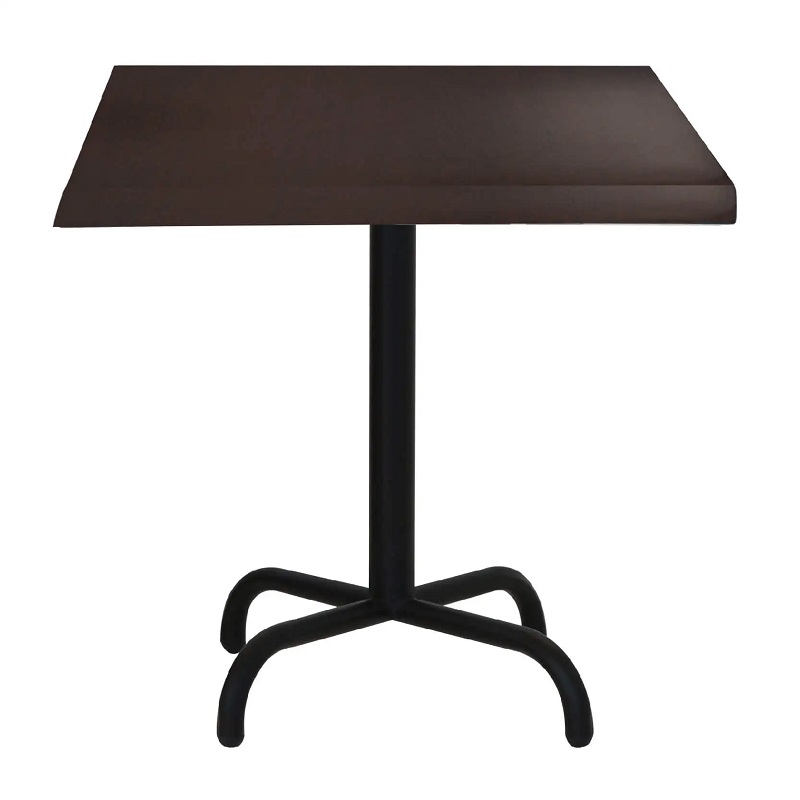 Table Bistrot 70×70 Wz Socle Métallique En Tube Rond – Wingue – TBIS093