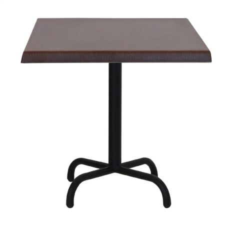 Table Bistrot 70×70 Wz Socle Métallique En Tube Rond – Wingue Rotin – TBIS093 Tunisie
