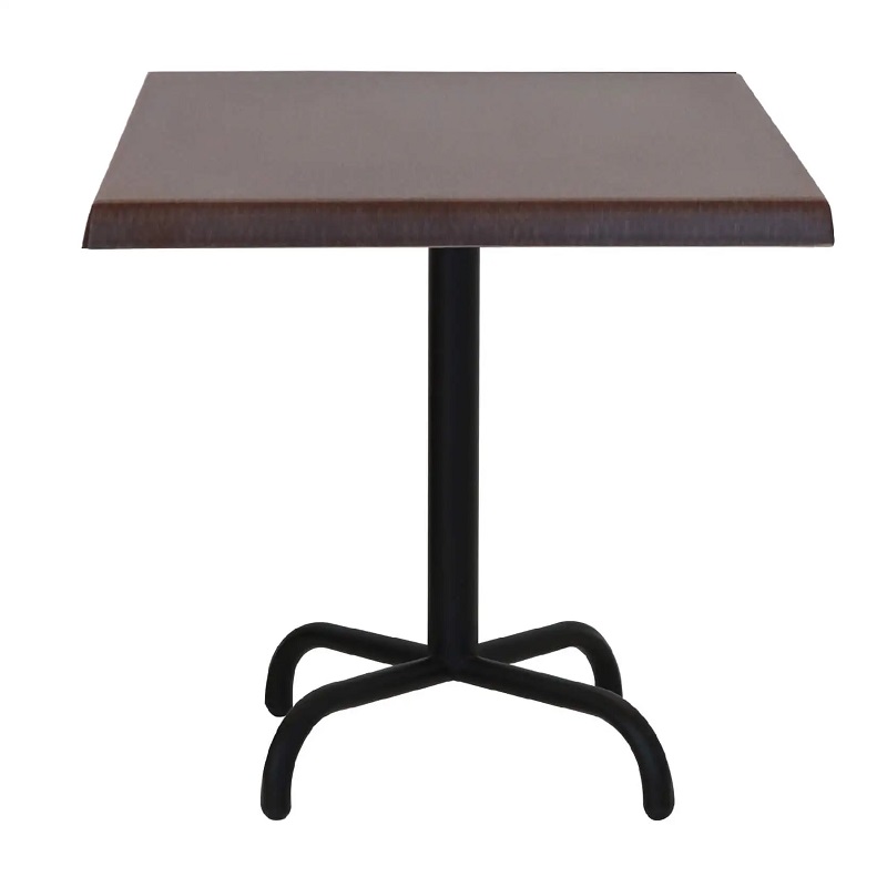 Table Bistrot 70×70 Wz Socle Métallique En Tube Rond – Wingue Rotin – TBIS093