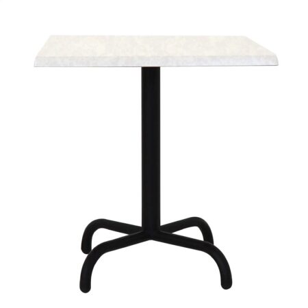 Table Bistrot 70×70 Wz Socle Métallique En Tube Rond – Blanc – TBIS093 Tunisie