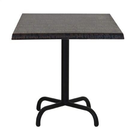 Table Bistrot 70×70 Wz Socle Métallique En Tube Rond – Noir Nuit – TBIS093 Tunisie
