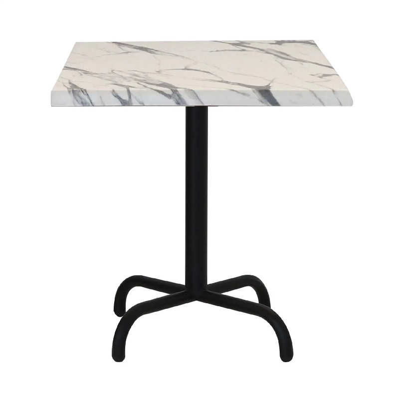 Table Bistrot 70×70 Wz Socle Métallique En Tube Rond – Afyon – TBIS093