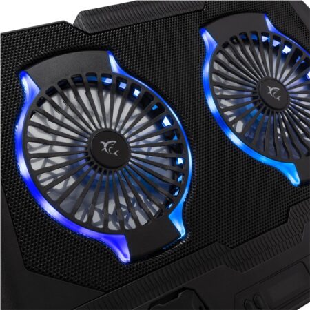 Refroidisseur Gamer WHITE SHARK SHADOW 2 FANS Pour Pc Portable 17.3&Prime; RGB – GCP-10 Tunisie