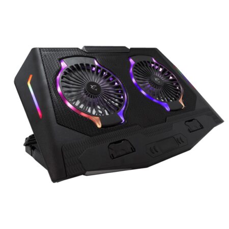 Refroidisseur Gamer WHITE SHARK SHADOW 2 FANS Pour Pc Portable 17.3&Prime; RGB – GCP-10 Tunisie