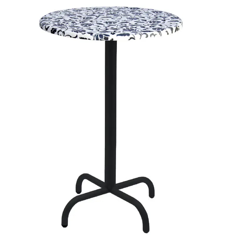 Table Haute Ronde D70 Cm Werzalit Socle Métallique Sotufab – TPIZ042