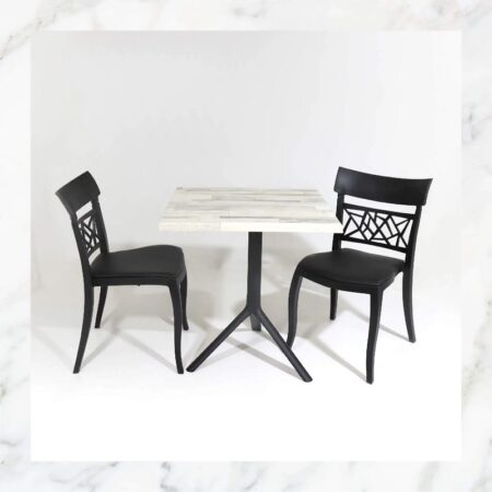 Table Bistrot Noa 3 Pieds 60×60 Cm Werzalit Socle Peinture Noir Sotufab – Noir – TBIS145NR Tunisie