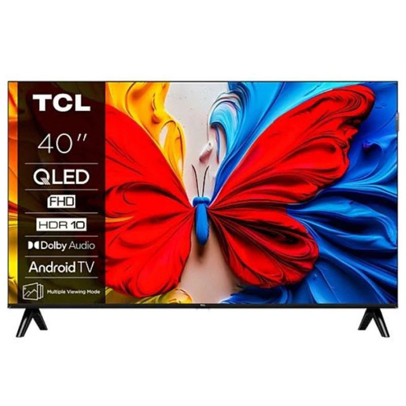 Téléviseur TCL 40S5K Smart Google TV Full HD Qled + Récepteur Intégré Noir - Google