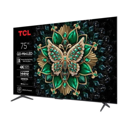 Téléviseur TCL 75C6K QLED Mini LED 4K Smart Google TV Noir Tunisie