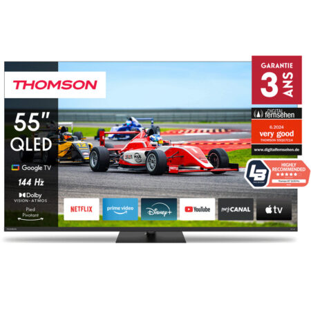 Téléviseur Thomson 55QG7C14 Smart QLED Pro Google TV Noir Tunisie