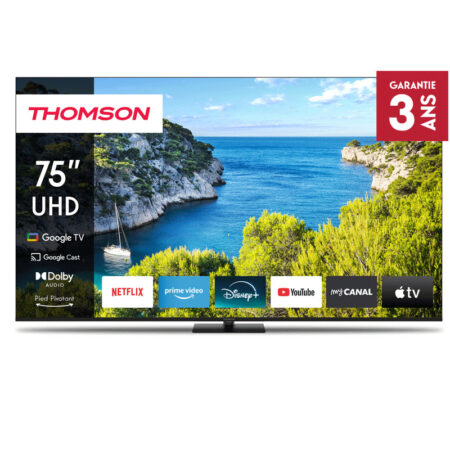 Téléviseur Thomson 75UG5C14 Smart UHD 4K Google TV Noir Tunisie