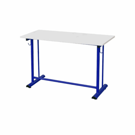 Table Ecolier Biplace À Dégagement Latéral Secondaire – Blanc – TE03 Tunisie