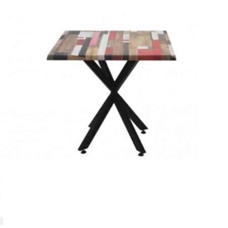 Table Bistrot 80×80 Cm Werzalit Socle Croisé Peinture Sotufab – TBIS122 Tunisie
