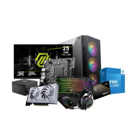 Pc de Bureau Gamer Ghost Intel I5 14 Gen 16Go RTX5060 8Go – Noir Tunisie