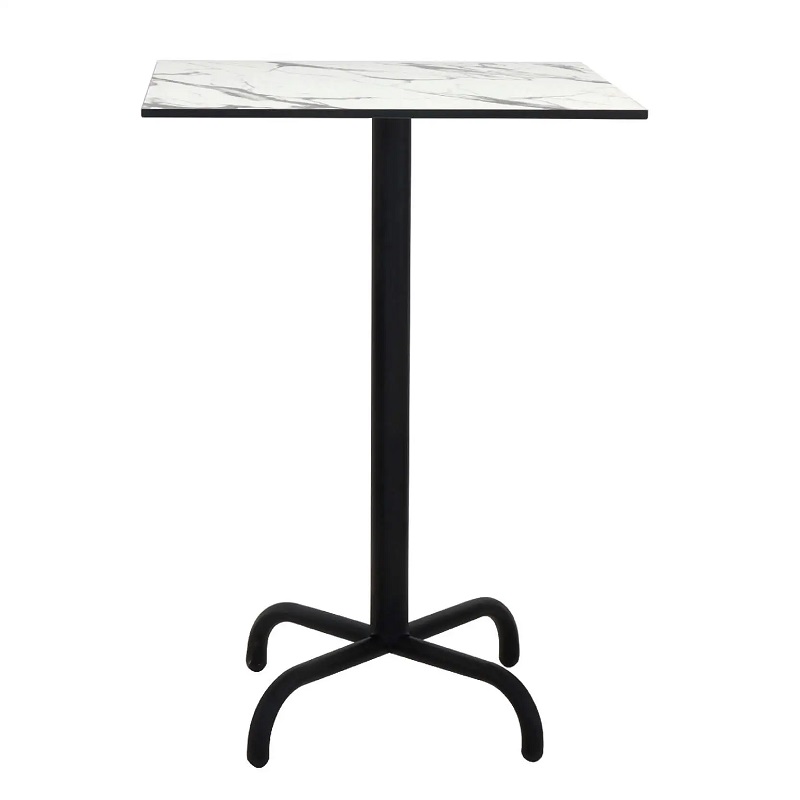 Table Haute 70×70 Cm Compact Socle Métallique Sotufab – Afyon – TPIZ049