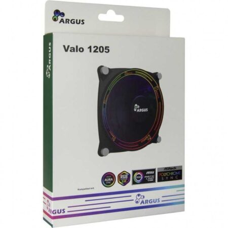Ventilateur Argus Valo 1205 ARGB – Noir -VALO-1205-RGB Tunisie
