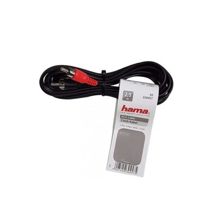 Câble Audio Hama 2Rca Mâle/Mâle 2m – 0030457 Tunisie