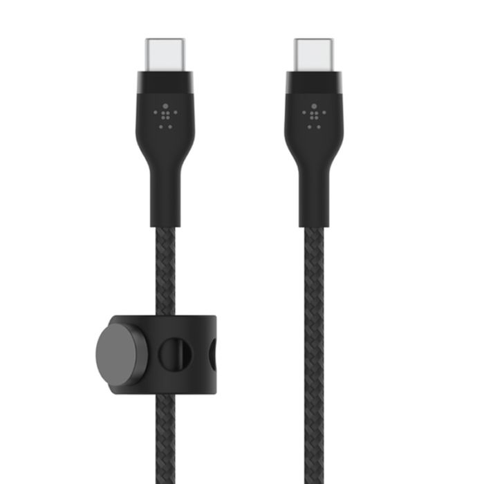 Câble De Charge Belkin Boost Charge Pro Flex Usb-c Vers Usb-c 60w 1m – Noir – Cab011bt1mbk