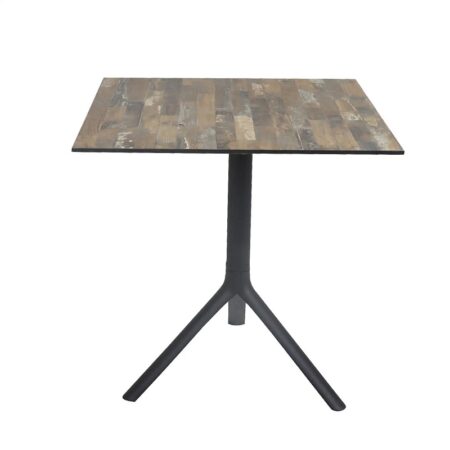 Table Bistrot Noa 3 Pieds 70×70 Cm Compact Socle Peinture Noir Sotufab – Maracaibo – TBIS146NR Tunisie