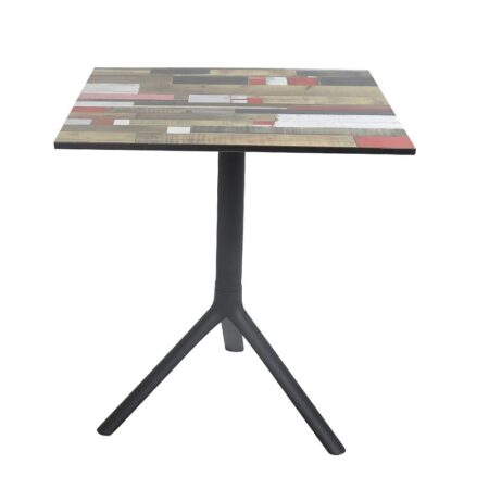 Table Bistrot Noa 3 Pieds 70×70 Cm Compact Socle Peinture Noir Sotufab – Redden Wood – TBIS146NR Tunisie