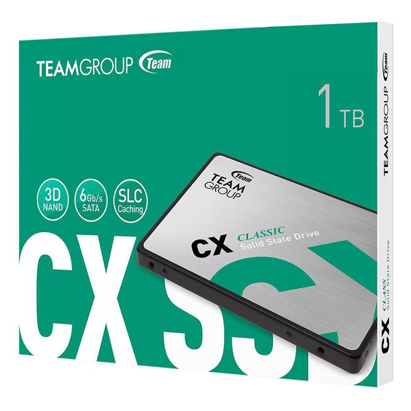 Disque Ssd Interne Teamgroup Cx2 1TB 2.5′′ Sata Iii – T253X6001T0C101