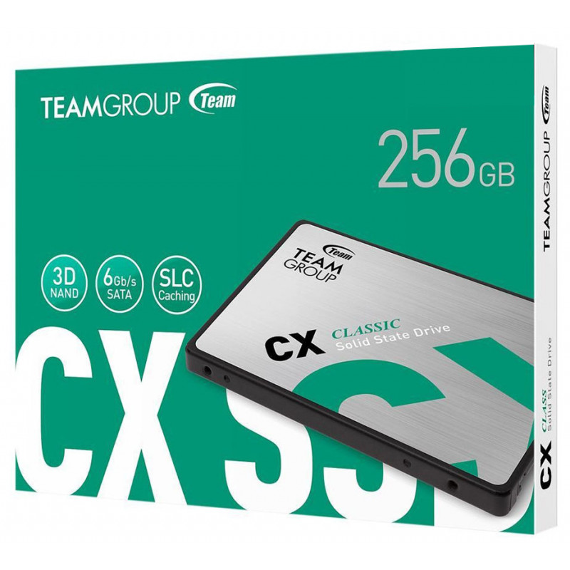 Disque Ssd Interne Teamgroup Cx2 256GB 2.5′′ Sata Iii – T253X6256G0C101