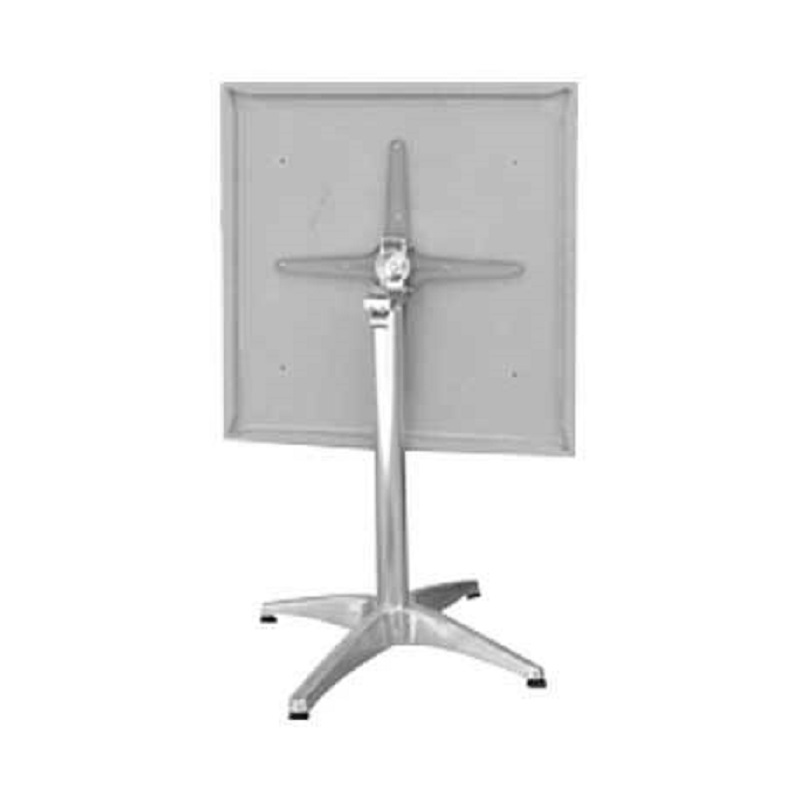 Table Bistrot Pliante Top 70×70 Cm Werzalit Socle Aluminium – TBIS060