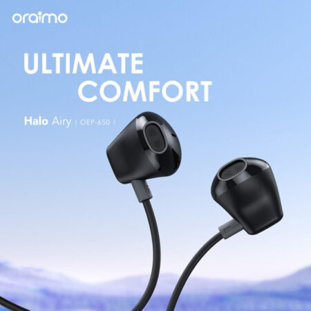 Écouteurs Intra-Auriculaires Filaire ORAIMO Halo Airy Type C – Bleu – OEP-650-BL Tunisie