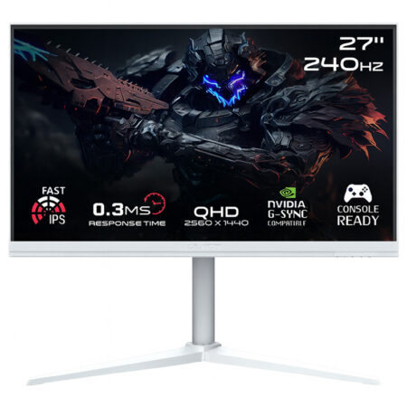 Ecran Gaming Gameon Arctic Pro Series 27 » QHD 240Hz Fast IPS – Blanc – GOA27QHD240IPS Tunisie