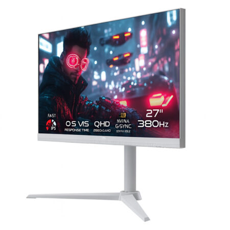 Ecran Gaming Gameon Arctic Pro Series 27 » QHD 380Hz Fast IPS – Blanc – GOAP27QHD380IPS Tunisie