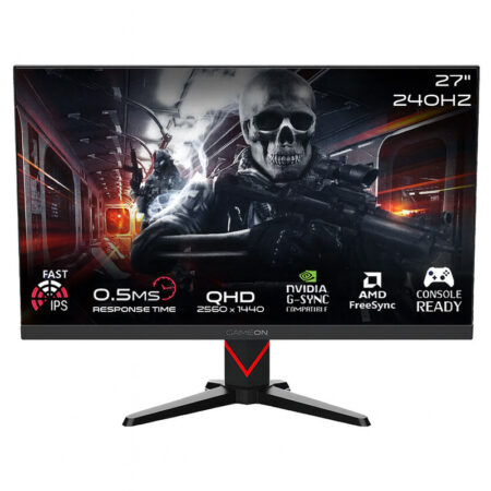 Ecran Gaming Gameon Dominator Series 27 » QHD 240Hz Fast IPS- Noir – GOMD27QHD240IPS Tunisie