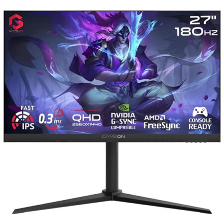 Ecran Gaming Gameon Midnight Pro Series 27 » QHD 180Hz IPS – Noir – GOM27QHD180IPS Tunisie