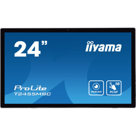 Ecran Tactile interactif iiyama pro lite  24 » FULL HD IPS – Noir Mate – T2455MSC-B1 Tunisie