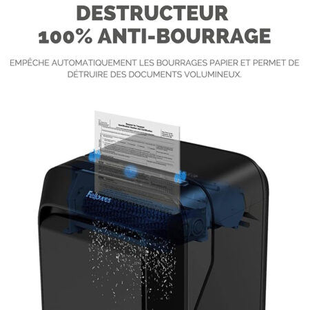 Destructeur De Documents Fellowes LX-210 – Noir – FEL-DEST36 Tunisie