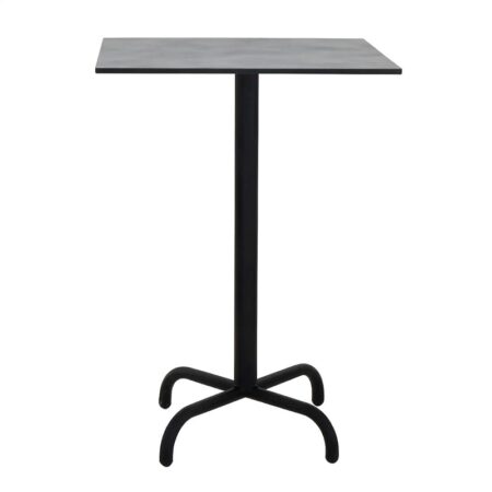 Table Haute 70×70 Cm Compact Socle Métallique Sotufab – Gris – TPIZ049 Tunisie