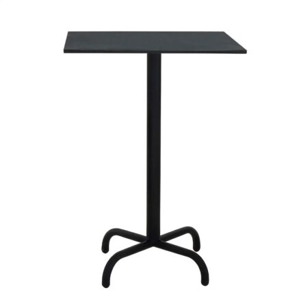 Table Haute 70×70 Cm Compact Socle Métallique Sotufab – Noir – TPIZ049 Tunisie