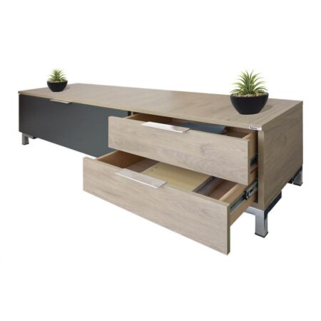 Table Tv Sotufab Hollywood – Gris & Denver – TV074DV/GR Tunisie