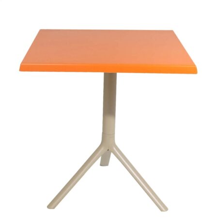 Table Bistrot Noa 3 Pieds 70×70 Cm Werzalit Socle Peinture Grège Sotufab – Orange – TBIS144GR Tunisie