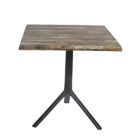 Table Bistrot Noa 3 Pieds 70×70 Cm Werzalit Socle Peinture Noir Sotufab – Maracaibo – TBIS144NR Tunisie