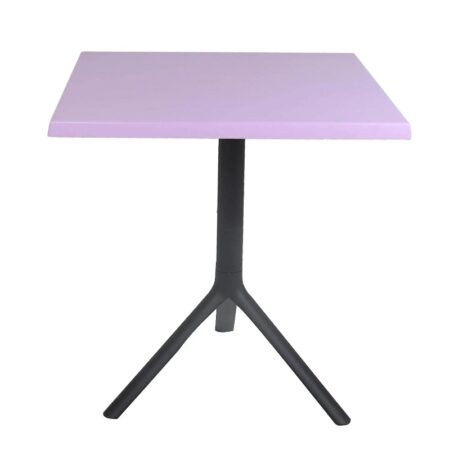 Table Bistrot Noa 3 Pieds 70×70 Cm Werzalit Socle Peinture Noir Sotufab – Violet – TBIS144NR Tunisie