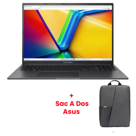 Pc Portable Gamer Asus K16 K3605VC i5 13Gén 8Go 512Go RTX 3050 Noir – K3605VC-RP405W Tunisie