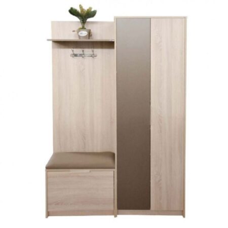 Porte Chaussures Sotufab Square – Chêne Brut & Moka – PC25CB/MK00 Tunisie