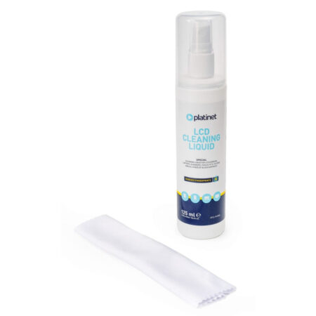 Kit de nettoyage d&rsquo;écran LCD Platinet avec chiffon en microfibre 125 ml – PFS-PCK06 Tunisie