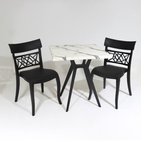 Table Bistrot Matrix 4 Pieds 70×70 Cm Werzalit Socle Peinture Sotufab – Noir – TBIS141NR Tunisie