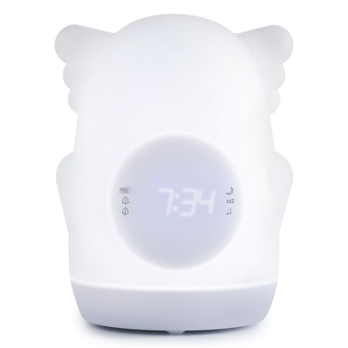 Reveil Educatif Portable Bigben Akso Lumineuse Avec Sons Integres – Blanc – AKSO