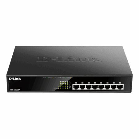 Switch 8 Ports D-link10/100/1000 Mbps Poe  – S-DGS-1008MP Tunisie