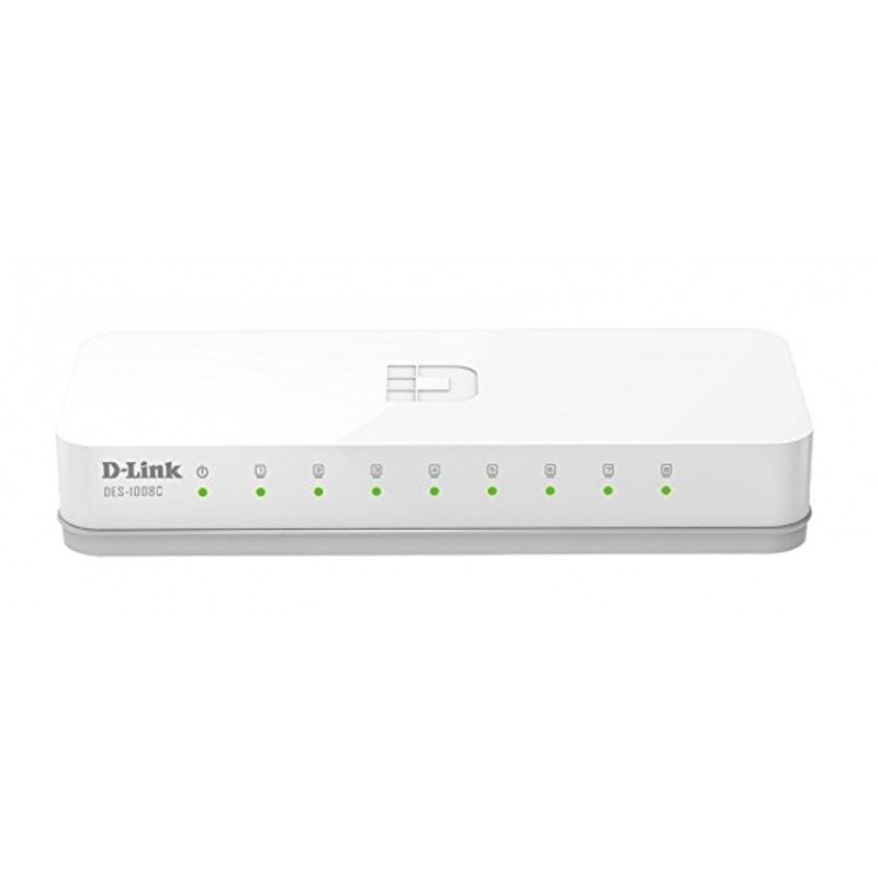 Switch D-link 8 Ports Fast Ethernet 10/100mbps Unmanaged DES-1008C/E